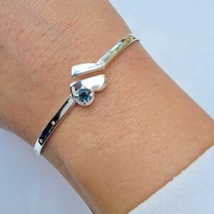 Topaz Heart Adjustable Bracelet