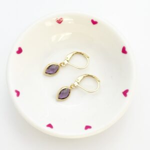 Amethyst Marquise Earrings