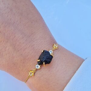 Raw Black Tourmaline Bracelet