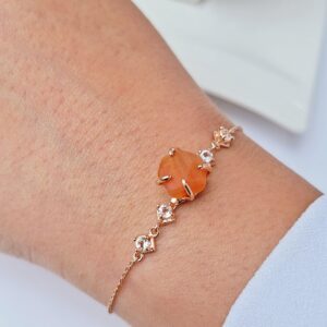 Real Raw Carnelian Bracelet