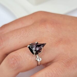 Raw Color Changing Alexandrite Ring